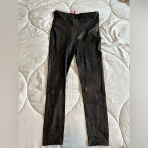 Spanx faux leather leggings size large